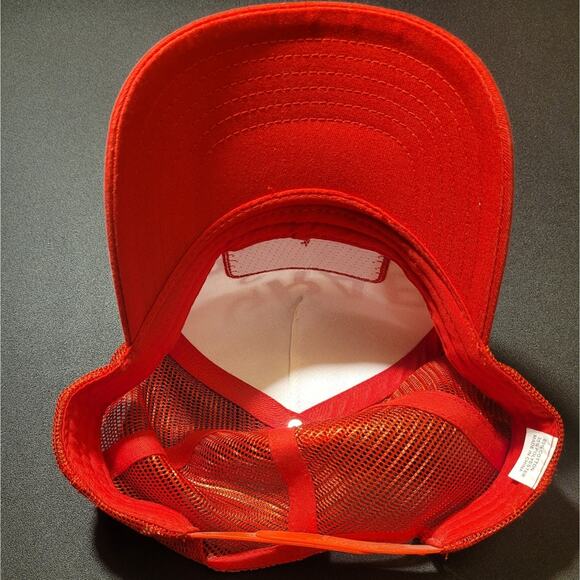 Budweiser Trucker Hat Red White Mesh Snapback Beer Cap - Picture 5 of 8